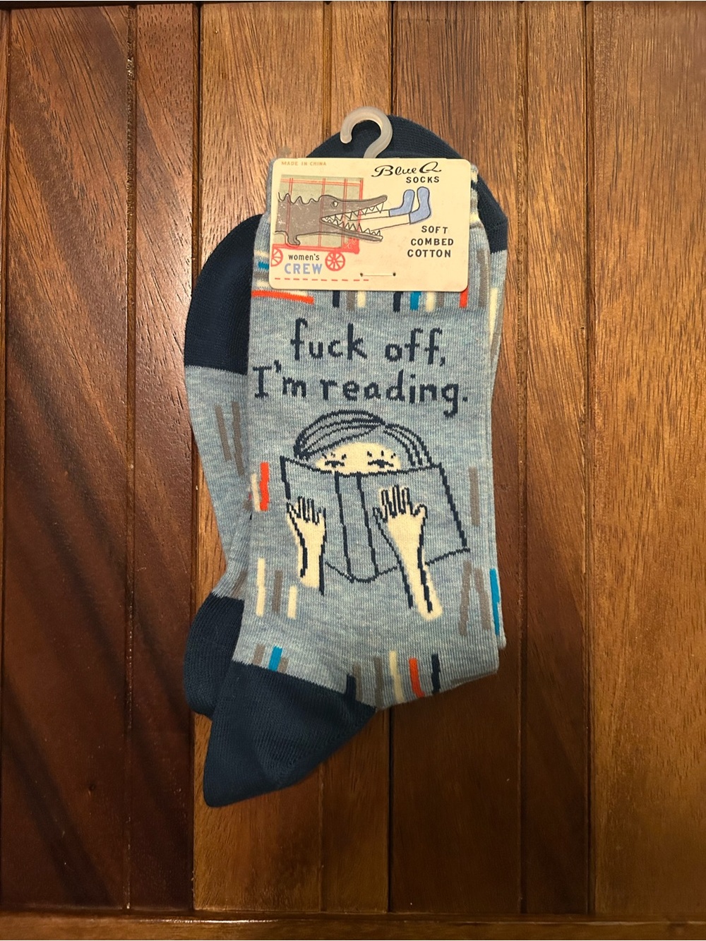 Blue Q Crew Socks